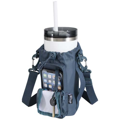 Sac porte-bouteille 2 L à personnaliser recyclé Aware™ Trip Bleu hale